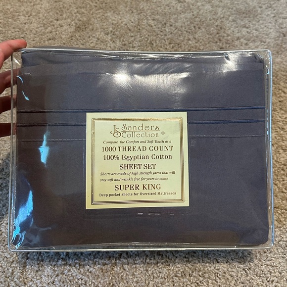 JS Sanders Collection |  Super King Sheet Set - Picture 1 of 5